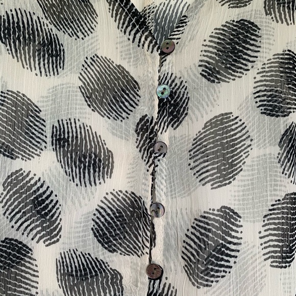 Free Bird Batwing Sleeve Sheer Batwing Top-size Sm - Picture 4 of 6